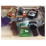 Assorted Gun Holsters, Supplies, And More.