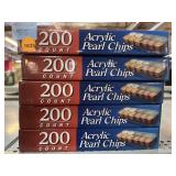 New 1000 acrylic pearl chips
