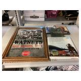 Watneys Beer Advert mirror framed to 20x14, DVDs.