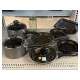 Vision Corning Glass Pans, Pots with Lids, and