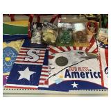 Garden yard flags, Ty plushies & more
