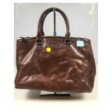 Michael Kors brown leather handbag purse, some