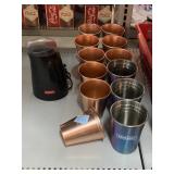 Bodum coffee grinder, metal cups. Marked Woodford
