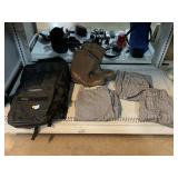Timbuk2 backpack, books size 11 and three chefs
