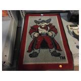 UNLV running Rebel mascot floor mat