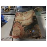 Vintage Large Thin Cotton Area Rug. Approx 10 x