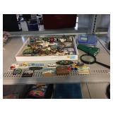 Collection of Magnets, Magnifying Glass,