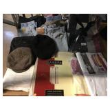 Suit and wardrobe organizers, hats, denim jeans