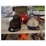 Assorted Hats. FOX, Shazam, DC, and More.