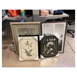 Assorted Wall Art some in Display Case. Largest