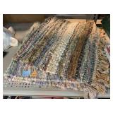 Vtg Hand loomed throw rugs
