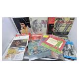 Box of LP records.