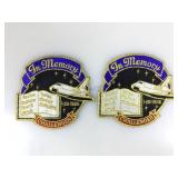 2 Challenger Shuttle 1986 In Memory Patches