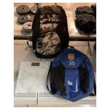 Backpacks and scale.