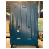 Teal travel suit case luggage
