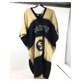 New Orleans Saints poncho, some damage