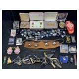 Fashion Jewelry Incl. Money Clips, Stone Necklace