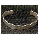 Sterling Silver Cuff Bracelet, Tw 33.5g, Sz 2ï¿½in