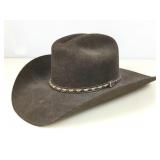 Justin 2X Chocolate Brown Wool Felt Western Hat