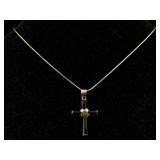 Sterling Silver Necklace & Pendant, 6.8g, Sz 16in
