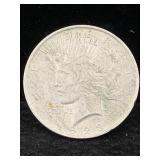 1923silver Peace Dollar