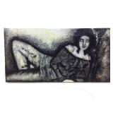 Signed Radha Sayed Original Painting Of A Woman