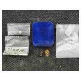 Clesr Rubies Stones W/clear Rhinestones & More