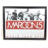 2015 Maroon5 World Tour Poster. 25.5x19.5