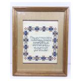 Native American Themed Blessing Needlepoint