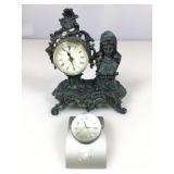 Replica Art Nouveau mantle clock & glass ball