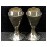 2 Swid Powell Tsao & Mckown Candle Holders, Sz 4in