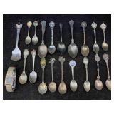 Souvenir Spoons W/cartier Watch, Not Currently