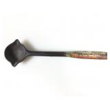 Vtg Cast Iron smelting or casting ladle, Hollands