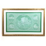 Irish Lace Castle Artwork 39x25. Glass Is Cracked