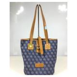 Dooney & Bourke Monogram Denim Bucket Bag