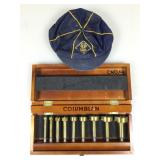 Columbian Forstner Bit Set and Vtg Cub Scouts Cap