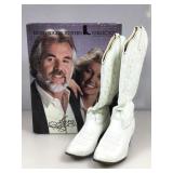 Vtg Kenny Rogers Western Collection White Western