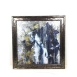 Shakaya Leone Signed Abstract Painting On Canvas