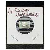 1g - .999 Fine Silver Bar Navy Seals