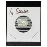 1g - .999 Fine Silver Bar