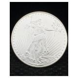 1 Ozt .999 Silver Bullion Round
