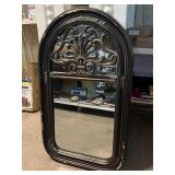 Vintage Hanging Decorative Mirror with Wood