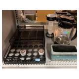 Keurig coffee pod drawer, coffee pots & more