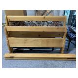 Solid wood Queen sz bed set, missing only slats