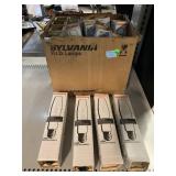 Box of Sylvania HID Lumalux bulbs.