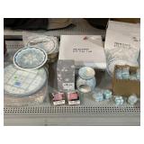 New candles, fragrance warmer, decorative plates