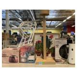 Hat keeper, display stand with wood base, LED