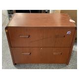 Lateral filing cabinet w/2 drawers 19x36x30in