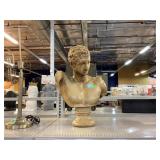 Heavy Stone Bust of Greek God Hermes. Some