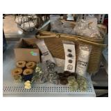 Button covers, napkin holders.